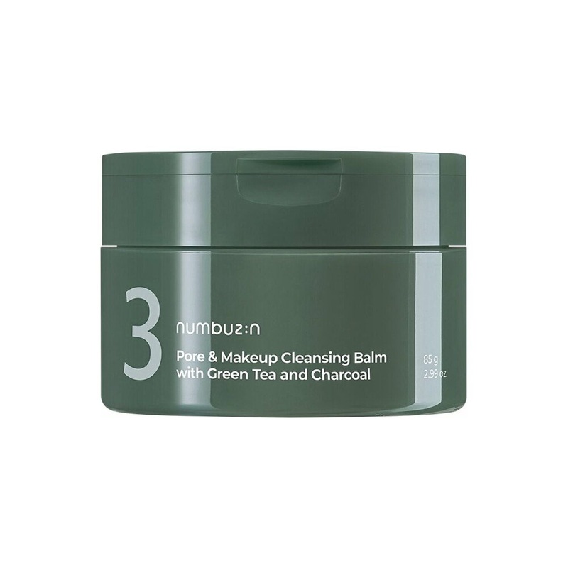 numbuzin No.3 Pore & Makeup Cleansing Balm  85g | Deep Pore Cleanse with Green Tea & Charcoal