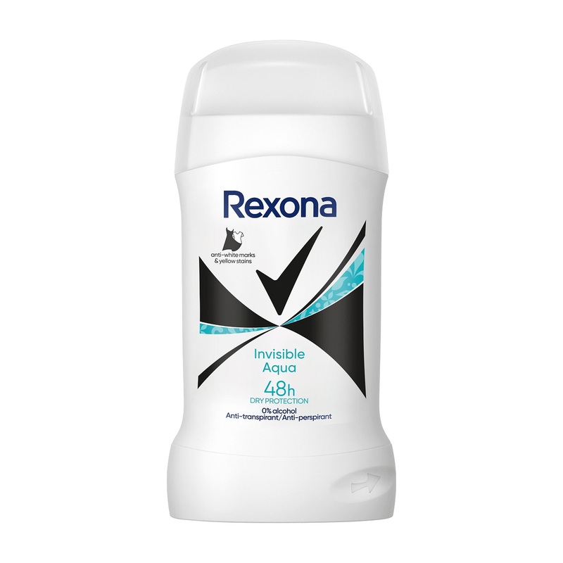 Rexona Invisible aqua 48h anti-perspirant stick, 50 mL