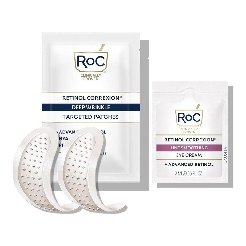 RoC Retinol Correxion Deep Wrinkle Patches + Retinol Eye Cream  6 Patches + 2ml Cream