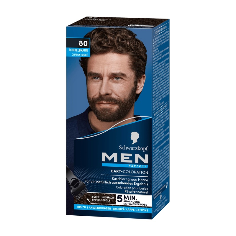 Schwarzkopf Men Perfect 80 Dark Brown beard coloration