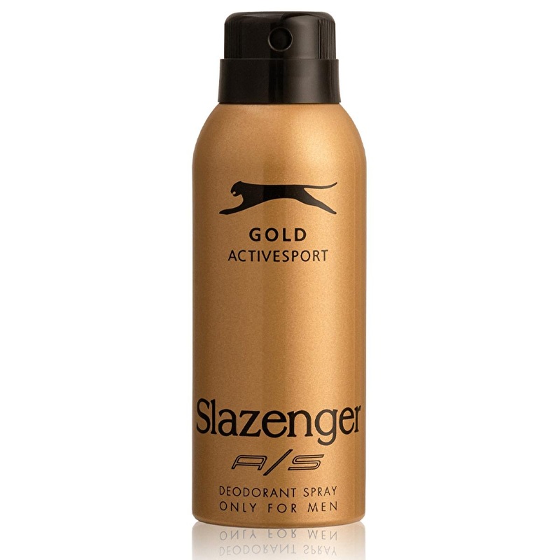 Slazenger ActiveSport Gold Men’s Deodorant Spray – Luxurious Fragrance, 150ml