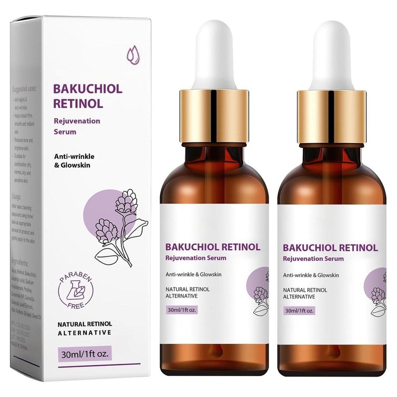 Wanban Bakuchiol Retinol Rejuvenation Serum – 2 Piece Set (30ml Each) | Anti-Aging & Skin Renewal