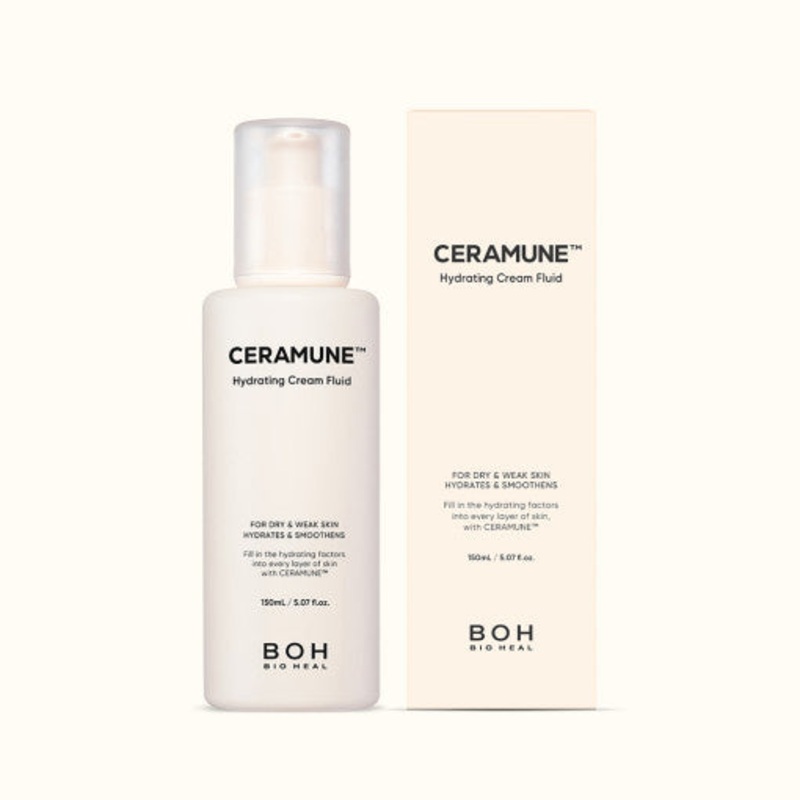BIO HEAL BOH Ceramune Hydrating Cream Fluid  150ml | Deep Hydration, Silky Finish & Skin Barrier Care