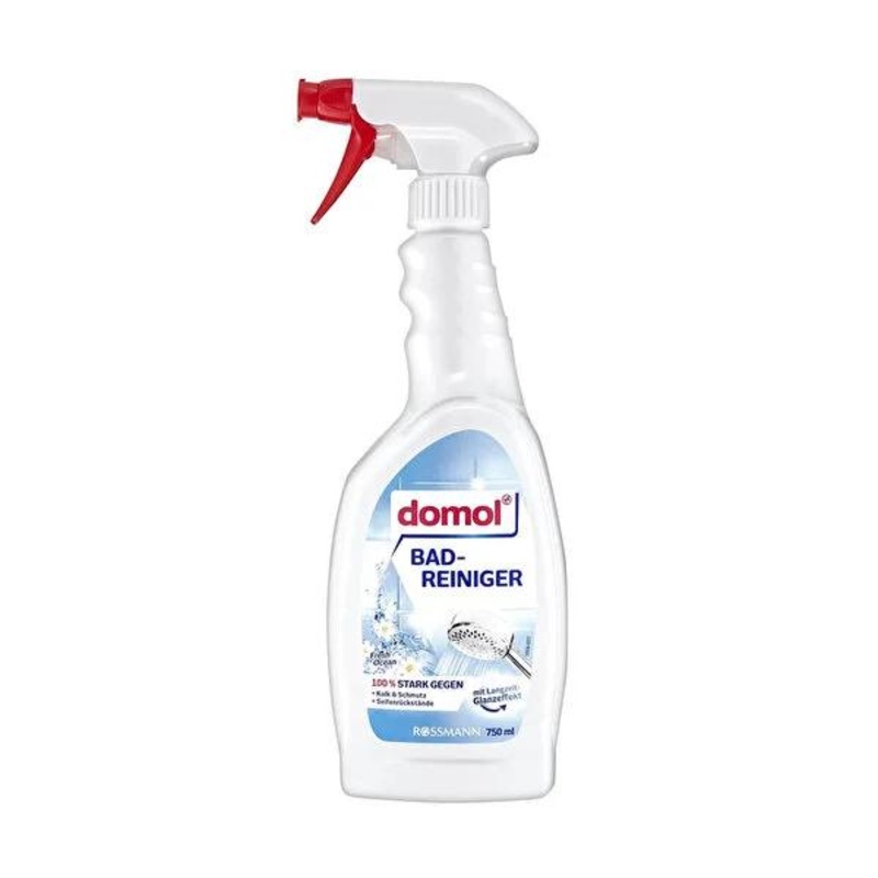 Domol Bathroom Cleaner Spray – Ocean Fresh Scent, Limescale & Soap Scum Remover, Tile, Shower & Sink Cleaner – 25.36 fl oz