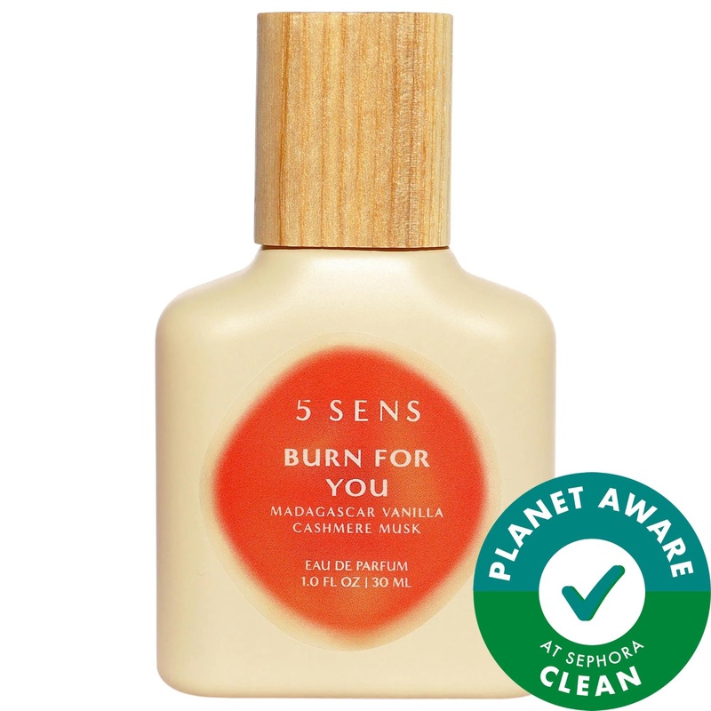 5 SENS Burn For You Eau de Parfum – Warm & Spicy Fragrance for Women, Sustainable Packaging