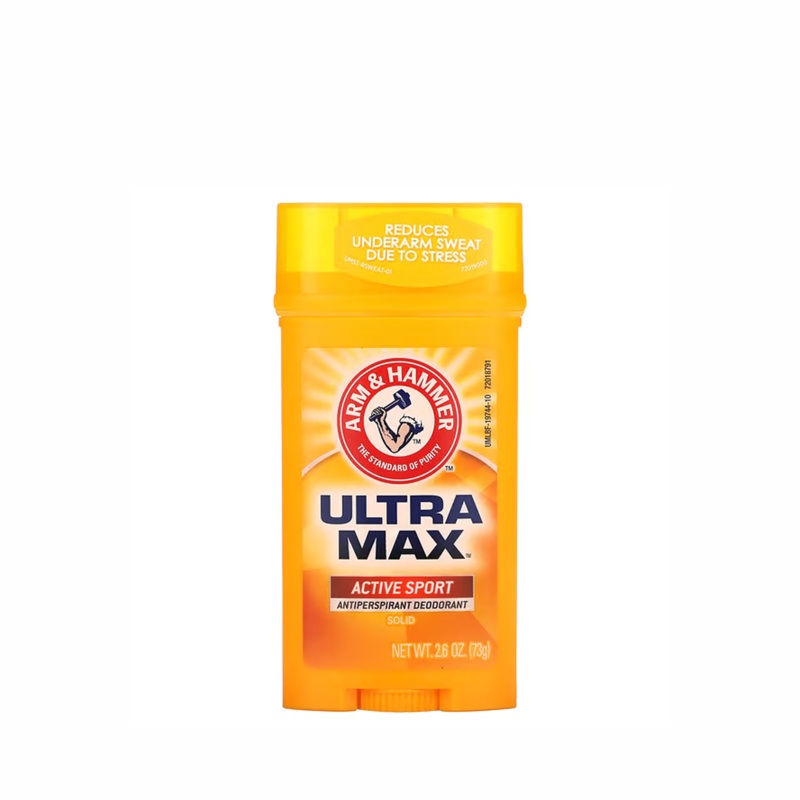 Arm & Hammer UltraMax Solid Antiperspirant Deodorant – Active Sport – 73gm