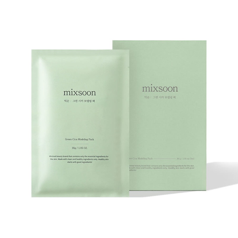 mixsoon Green Cica Modeling Pack  5ea | Soothing, Hydrating Skin Purification