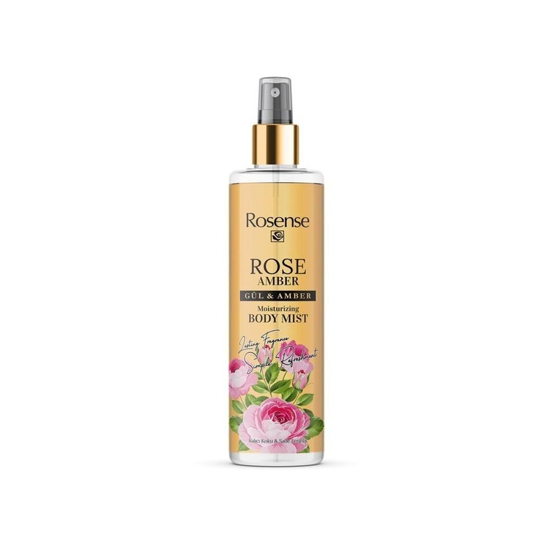 Rosense Body Mist 200ml – Long-Lasting Rose & Amber Fragrance for All Skin Types