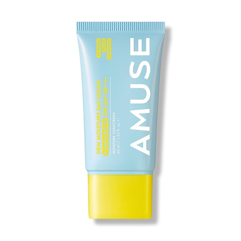 AMUSE Dew Moisture 365 Vegan Sunscreen SPF50+ PA++++  40ml | Daily Hydration & Powerful UV Protection Without Stickiness