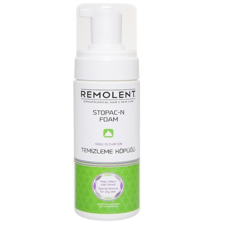 Remolent Stopac-n: Oily Skin Facial Cleansing Foam | Gentle Oil Control Face Wash for Clear & Shine-Free Skin