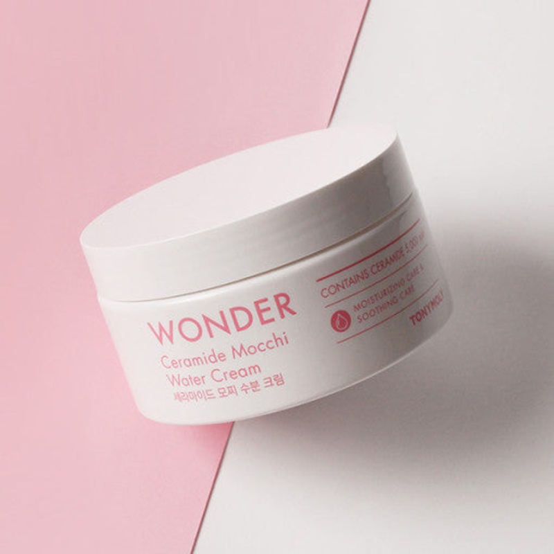 TONYMOLY Wonder Ceramide Mochi Water Cream – 300ml | Deep Hydration & Skin Softness
