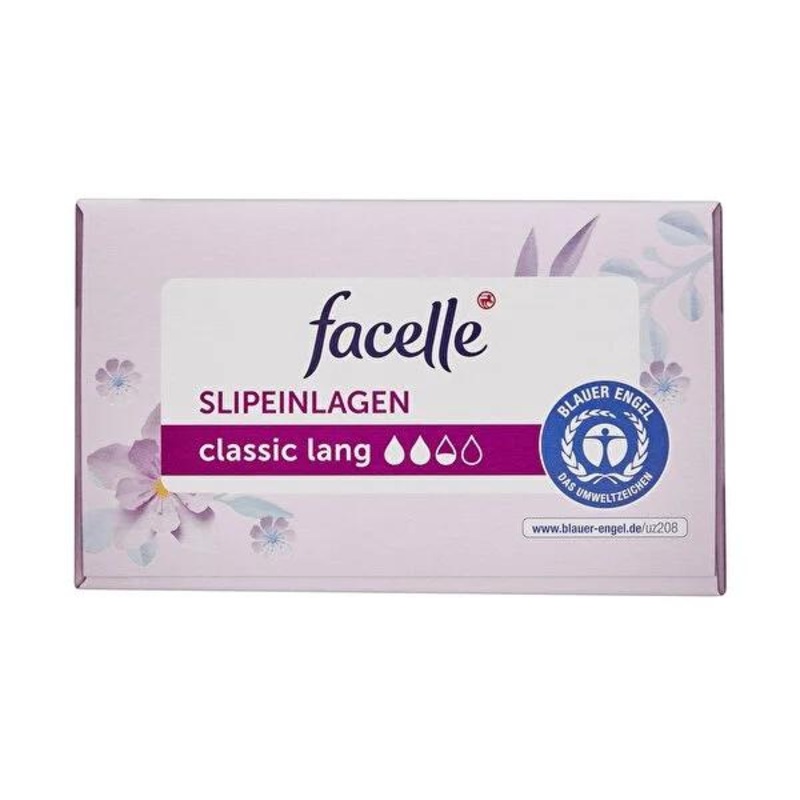 Facelle Long Panty Liners Classic – Daily Freshness, Breathable & Odor Control – 40 Count