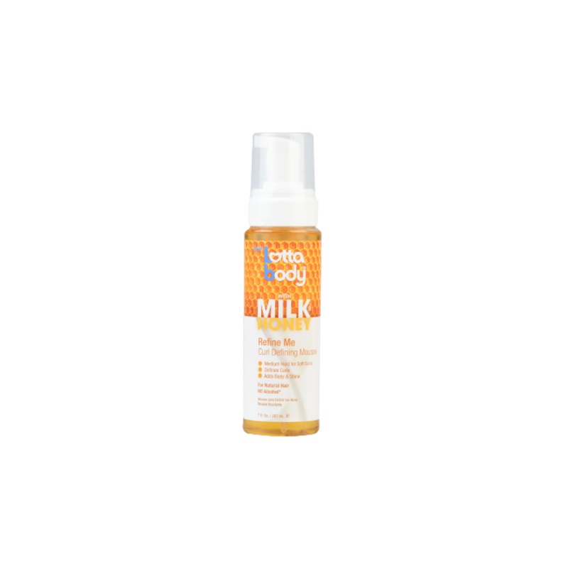 Lotta Body With Milk And Honey Refine Me CurlDefining Mousse