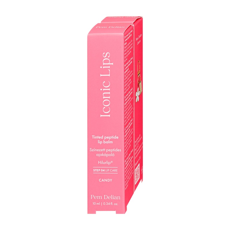 Pem Delian Iconic Lips tinted peptide blush CANDY lip balm, 10 mL