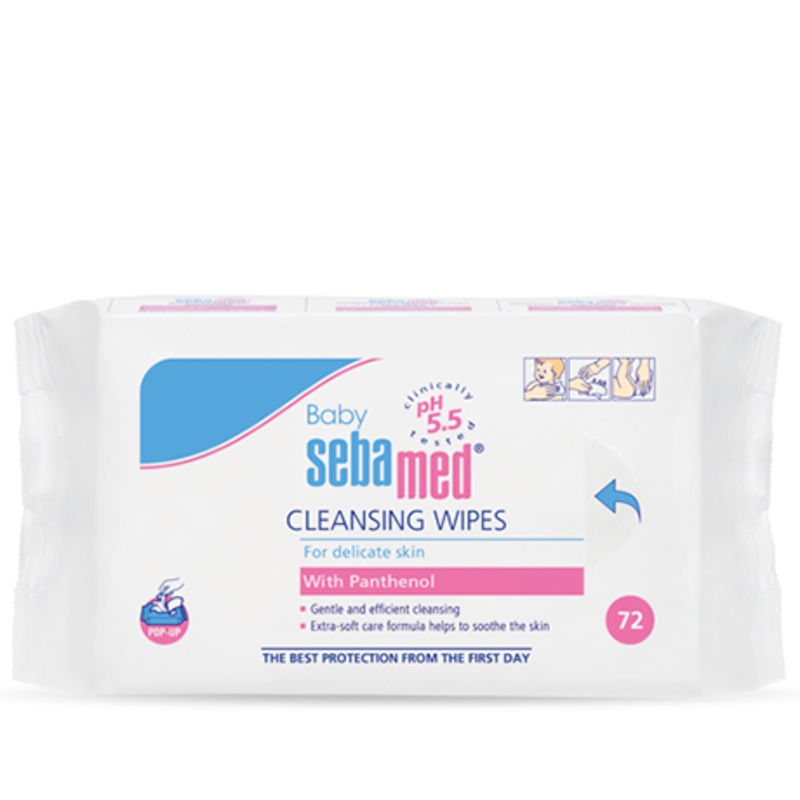 Sebamed Baby Wipes For Delicate Skin  (72 wipes)