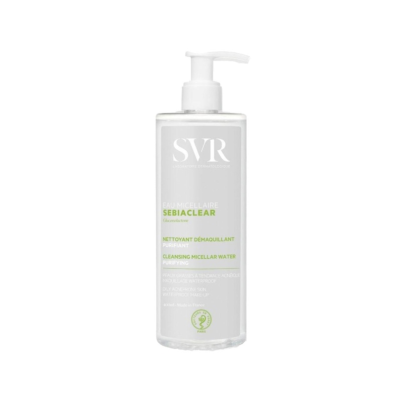 SVR Sebiaclear Micellar Water Refill: Gentle Makeup Remover & Sensitive Skin Cleanser – 400ml Hydrating Formula