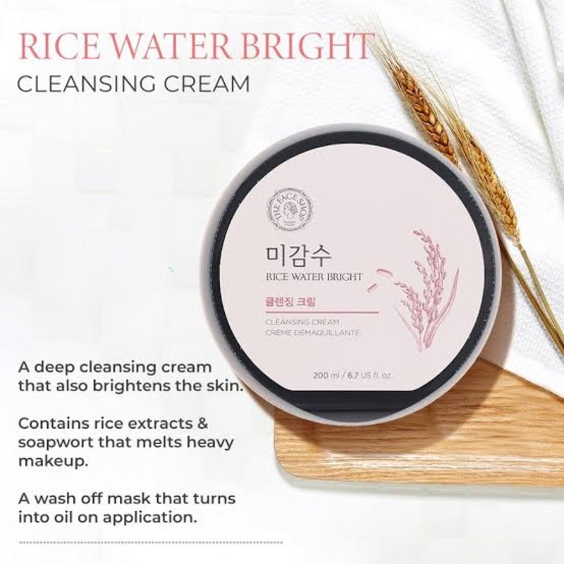 THE FACE SHOP Rice Water Bright Cleansing Cream 200ml