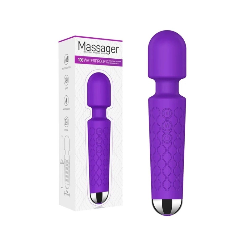 Purple Massager Vibrations Massage Wand