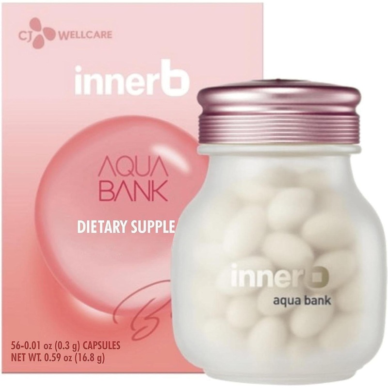 CJ Wellcare Innerb Aqua Bank  56 Capsules | Deep Hydration & Skin Moisture Retention Aqua Bank