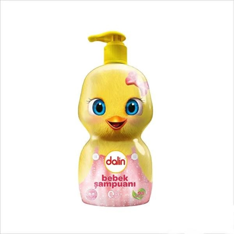 Dalin Baby Shampoo – Hypoallergenic, Tear-Free, Fun Chick Design for Infants & Toddlers – 16.91 fl oz