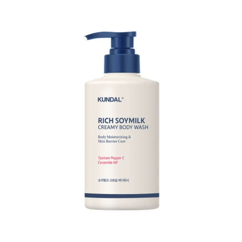 KUNDAL Rich Soymilk Creamy Body Wash  500ml | Nourishing & Soothing Mellow Vanilla Cleanser