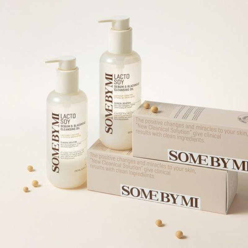 SOME BY MI Lacto Soy Sebum & Blackhead Cleansing Oil – 200ml | Gentle Pore Detox