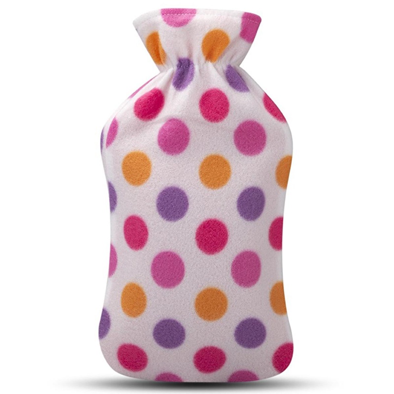 VPW Polar Fleece Hot Water Bottle 2 Liter – Soft Cover for Pain Relief & Warmth – Machine Washable