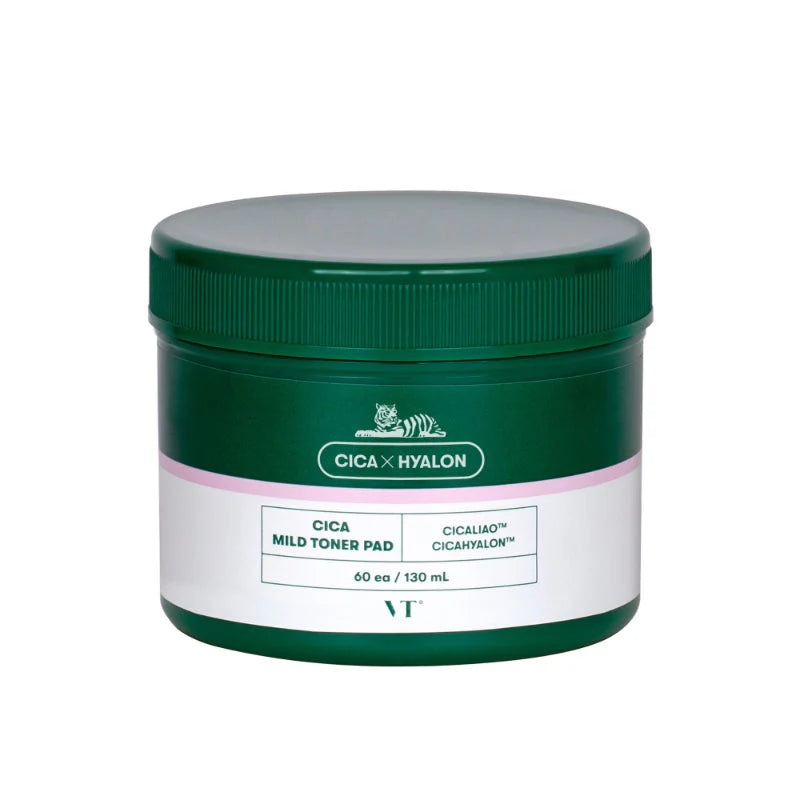 VT COSMETICS CICA MILD TONER PAD – 60 PCS