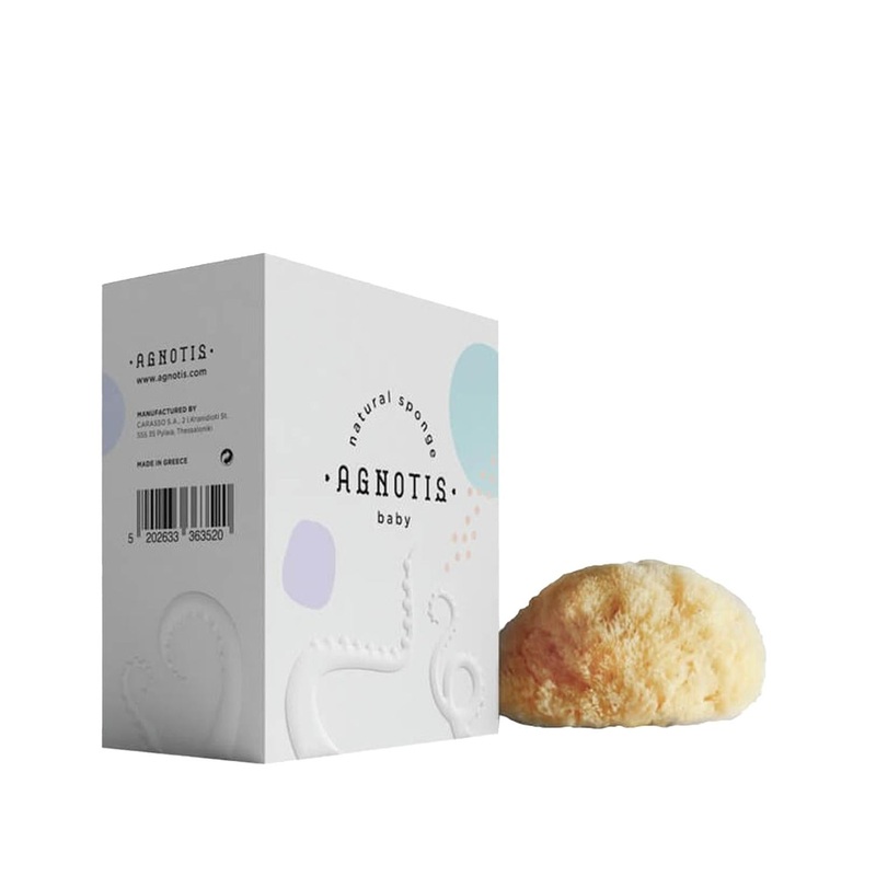 Agnotis Natural Sea Sponge: Gentle Cleansing & Exfoliating Bath Sponge for Sensitive Skin – Sustainable & Biodegradable