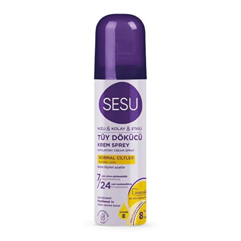 Sesu Hair Removal Spray for Normal Skin – Fast & Easy Depilatory Spray, 5.07 fl oz
