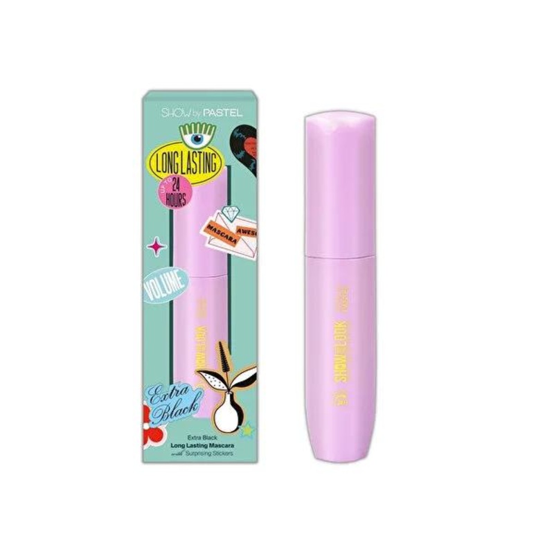 Show By Pastel: 24H Volume Mascara – Water-Resistant, Long Lasting Lash Enhancer with Plant Extracts & Silicone Brush for Dramatic Panoramic Fan Effect