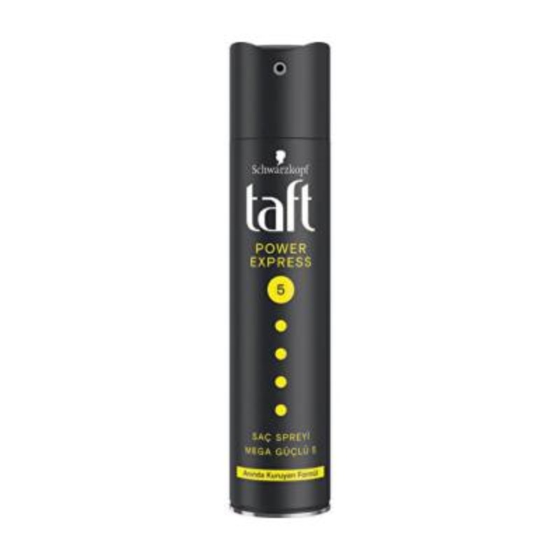 Taft Power Express 250ml Quick Dry Hair Spray – Strong Hold, Extra Dry Fixing & Shine