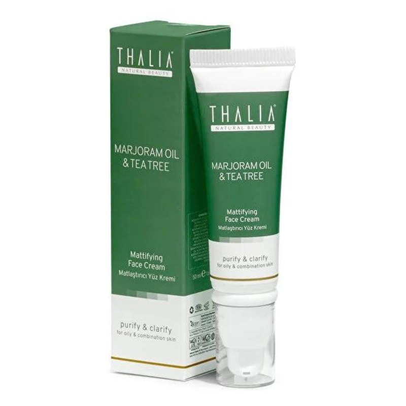 Thalia Marjoram Natural Face Moisturizer Cream – Non-comedogenic, Soothing, and Nourishing for Sensitive Skin