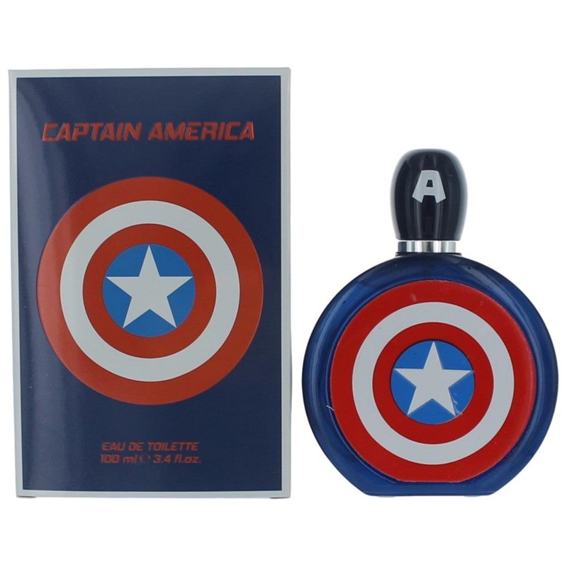 Captain America by Marvel, 3.4 oz Eau De Toilette Spray for Men