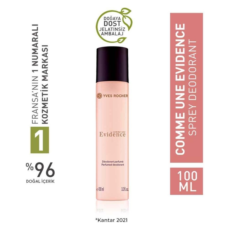 Comme une Evidence Women’s Deodorant Spray – Sophisticated Floral Chypre Fragrance for Elegant Women
