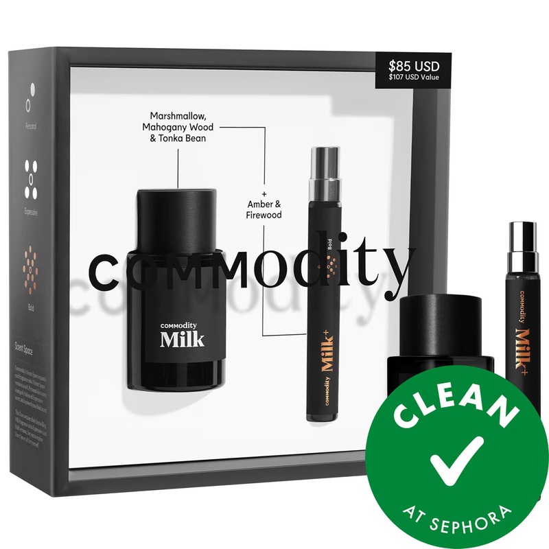 Commodity Best of Milk Eau de Parfum Mini Duo Set: Versatile Warm Fragrance – Expressive & Bold Scents, Marshmallow, Tonka Bean – Explore Your Scent Space