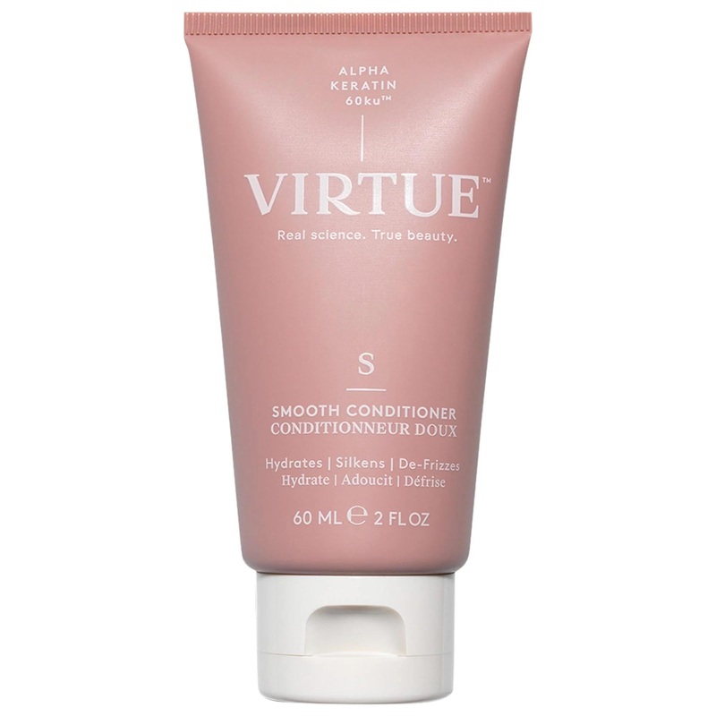 Virtue Smooth Mini Conditioner for Frizz Control – Hydrating, Smoothing Coarse & Textured Hair with Alpha Keratin 60ku