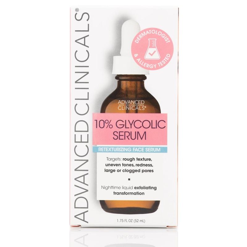 Advanced Clinicals 10% Glycolic + Lactic Acid Serum – 52ml