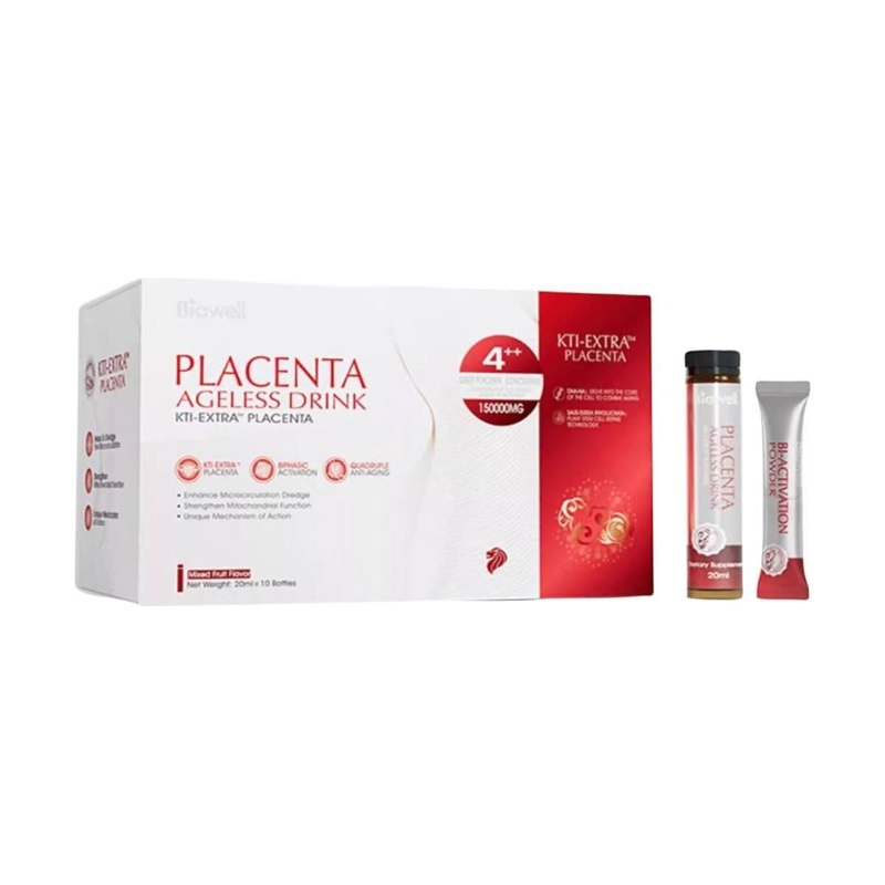 BIOWELL Placenta Ageless Drink KTI – Extra Placenta 1 box