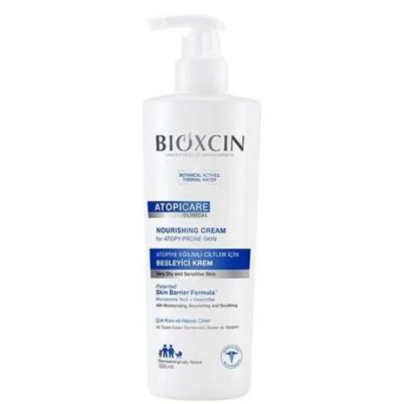 Bioxcin Atopicare: Soothing Moisturizing Cream for Eczema & Sensitive Skin | Probiotic & Ceramide Formula | 500ml