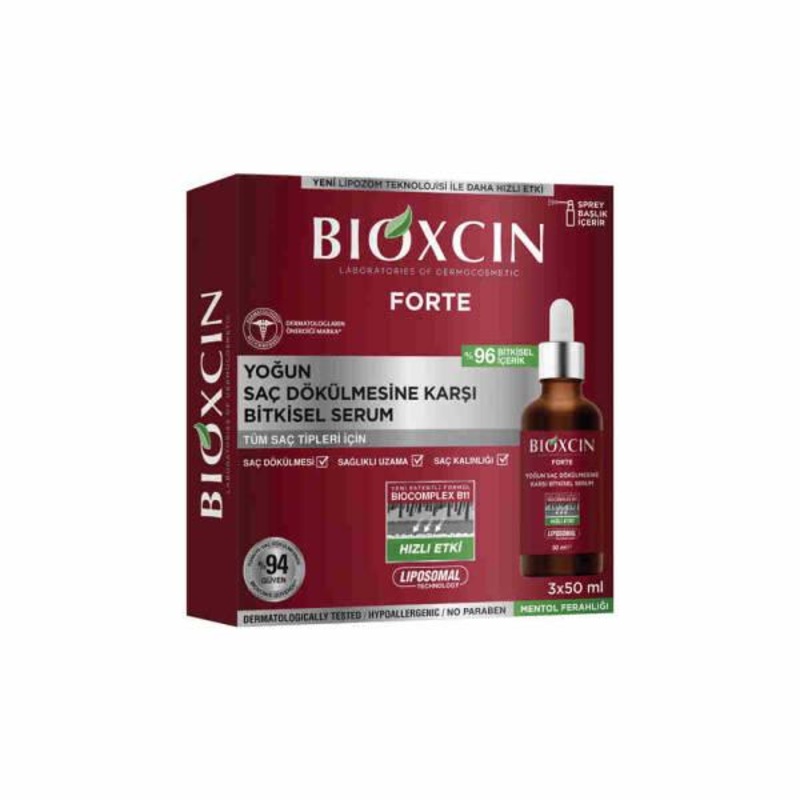 Bioxcin Forte Hair Growth Serum: Advanced Hair Loss & Thickening Formula – Plant-Based Biocomplex B11, Vitamins & Antioxidants for Stronger, Fuller Hair