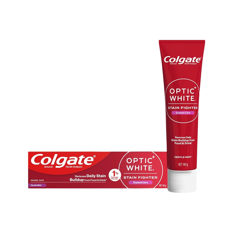 Colgate Optic White Stain Fighter Teeth Whitening Toothpaste Enamel Care 100g