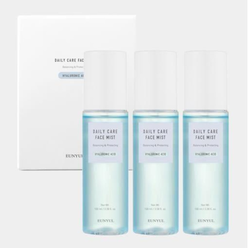 EUNYUL Daily Care Face Mist  Hyaluronic Acid 100ml  3 pcs | Instant Hydration & Glow