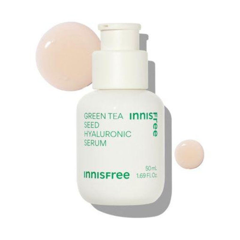 innisfree Green Tea Seed Hyaluronic Serum – 50ml | Deep Hydration & Skin Barrier Strengthening
