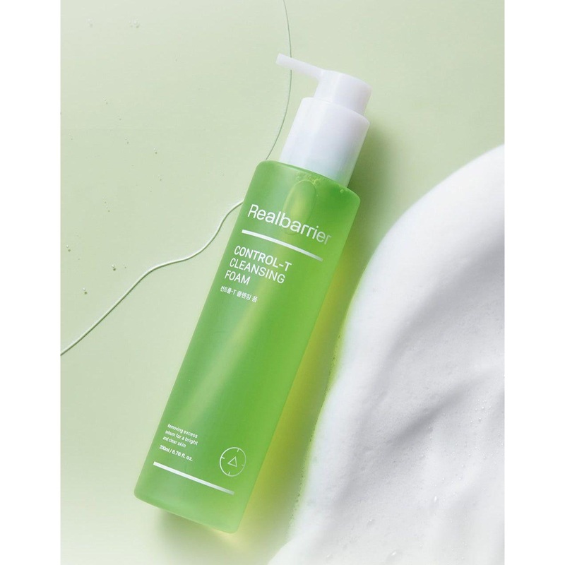 Real Barrier Control-T Cleansing Foam  120ml | Purifying Foam Cleanser for Oily & Acne-Prone Skin