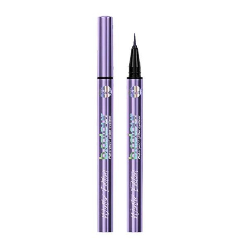 7Days B.Colour Glitter Liquid Eyeliner – Waterproof, Vegan, Long-Lasting Eye Makeup with Precise Brush