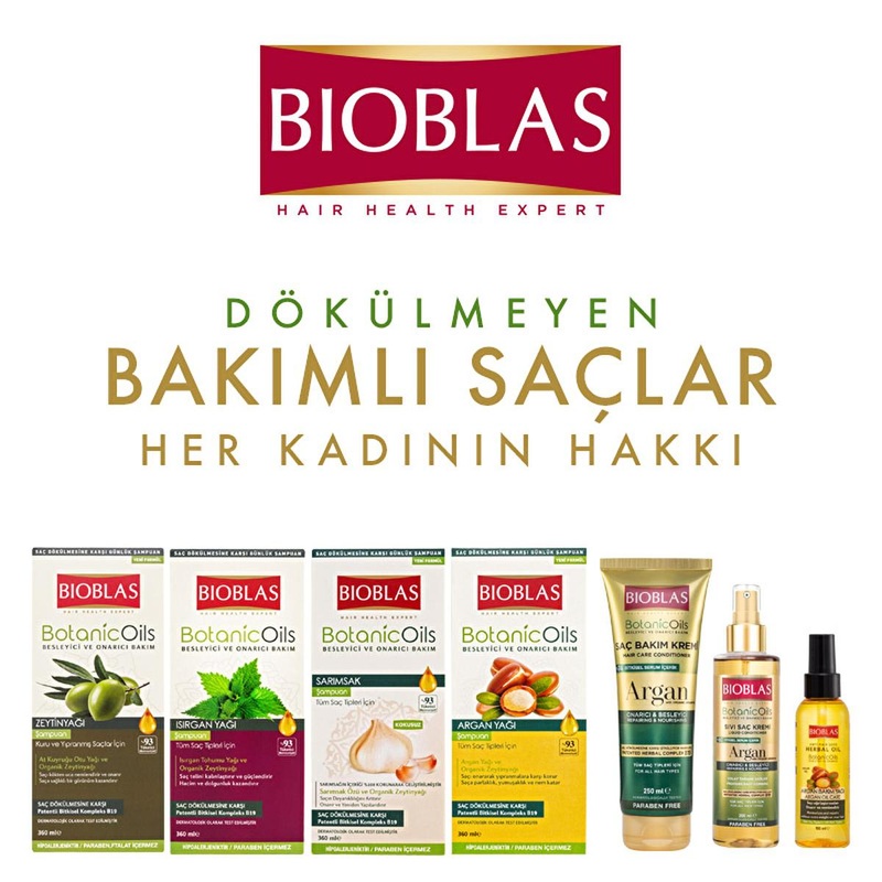 Bioblas Argan Oil Hair Conditioner: Repair, Moisturize & Restore Shine – Daily Use for Damaged Hair, 8.45 fl oz