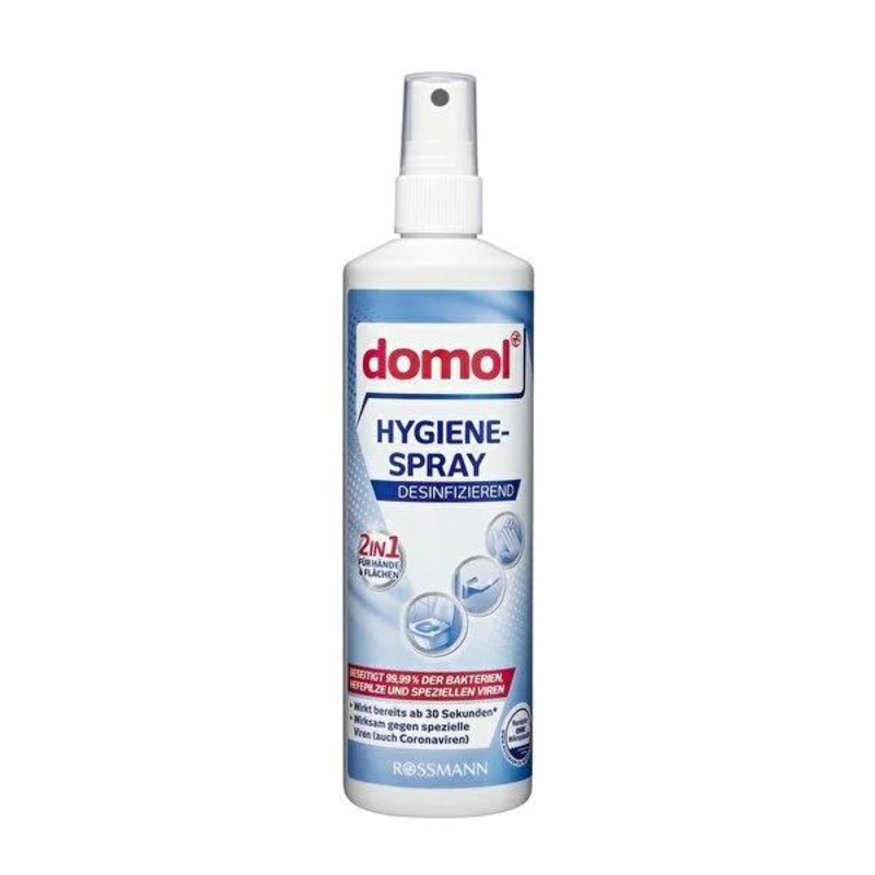 Domol Surface Disinfectant Spray – 8.45 fl oz, Portable Hygiene Solution, Quick Disinfectant, Dermatologically Approved