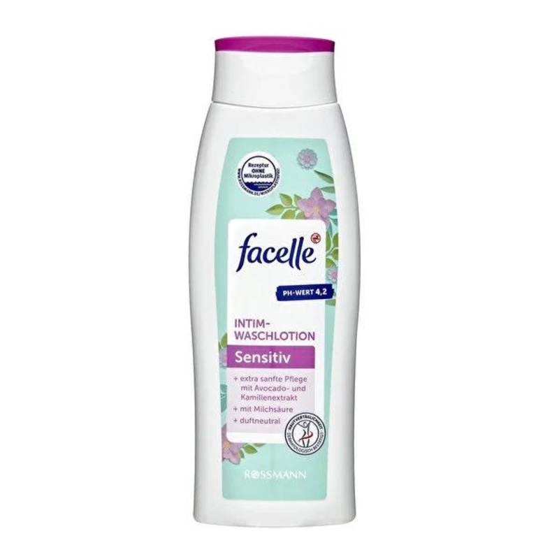 Facelle Genital Care Gel for Sensitive Skin – Vegan, Dermatologically Tested, 10.14 fl oz
