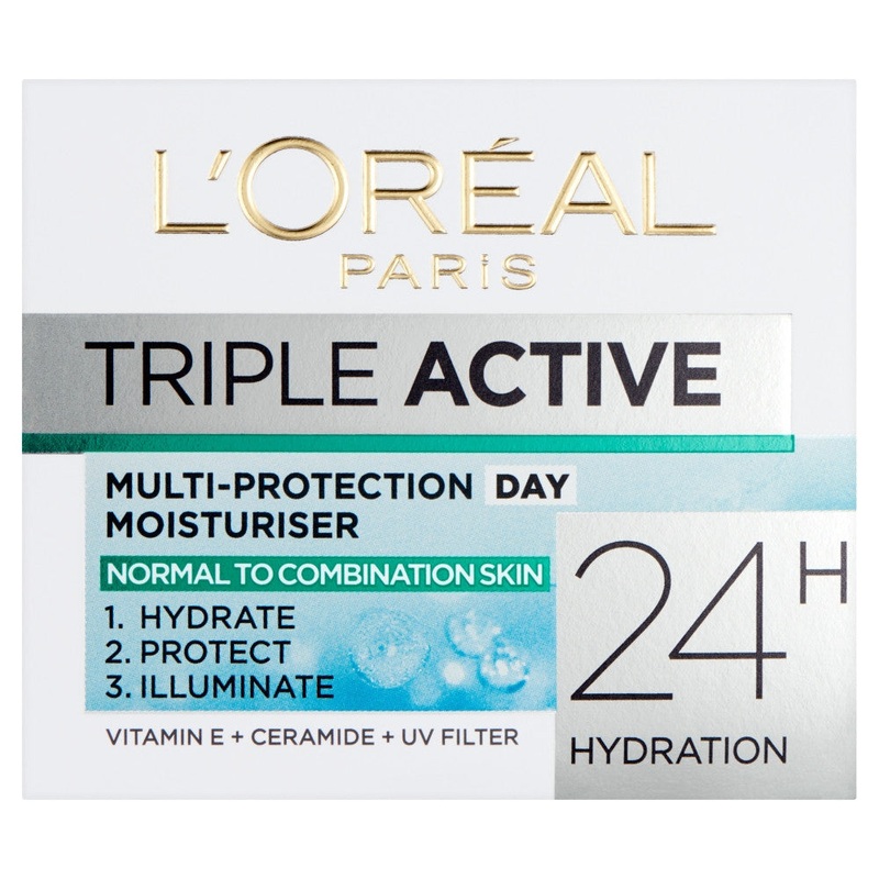 L’Oreal Paris Triple Active Day Moisturiser Normal to Combination Skin 50ml